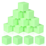 COZYTRAUM 24-Pack 5 Inch Foam Cubes, Soft Play Pit Fillers for Indoor Games, Trampoline & Rock Climbing Mats - Light Green