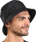 MenS Cotton Bucket Hat With Sun Protection Summer Beach Sun Cap Packable Fisherman Hat For Travel Outdoor Hiking Camping Fishin