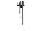 TEKTON Angled End Handled Pry Bar Set with Wall Hanger, 5-Piece (12, 17, 25, 36, 45 in.) | LSQ96504 | Made in USA