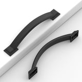 Coinkoly 10 Pack Matte Black Cabinet Pulls 4''(102mm) Hole Centers,Cabinet Handles,Hardware for Cabinets,Kitchen Cabinet Handles