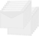 Shining Zon A4 Letter Size Button File Folder with 11 Holes Sheet Protector Suitable for Schools Homes Offices fillable Document