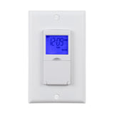 BNLink 7 Day Programmable inWall Timer Switch for Lights, Fans and Motors, Single Pole and 3 Way (Compatible with SPDT) Both U
