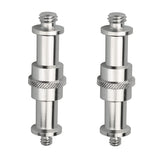 AngelReally Standard 1/4 to 3/8 inch Metal Male Convertor Threaded Screw Adapter Spigot Stud for Studio Light Stand, Hotshoe/Col