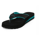 Ortho Joy Doctor Orthopedic Soft Slippers For Ladies Daily Use/Mcr Chappals For Women/Ortho Slippers Women,Black-Sea Green,6,B0CH9XWNKM