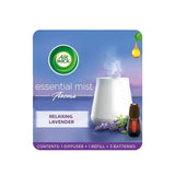 Air Wick Essential Mist Starter Kit, Diffuser + 1 Refill, Lavender and Almond Blossom, Air Freshener, Essential Oils
