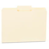 Universal 12122 File Folders, 1/3 Cut Second Position, OnePly Top Tab, Letter, Manila, 100/Box