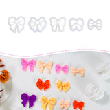 Xaekicr Polymer Clay Cutters Bow Set - 5PCS Cute Bow Clay Cutters for Polymer Clay Jewelry, Sweet Ribbon Clay Earring Cutters Sh