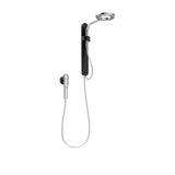 Moen N207C0BLC Spa Shower including Rainshower, Handshower and Magnetic Dock, Matte Black/Chrome