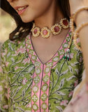 Fabnex Kurta Set For Women | Women Kurta | Women Kurta Sets Kurtis | Women Kurta Pant Set | Women Kurta Pant Set Women Kurti Set With Pant (K-76-77) (M, Green)