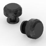 Asidrama 1532 10 Pack Matte Black Kitchen Cabinet Knob Dresser Knobs Drawer Knobs Cabinet Hardware Zinc Knob for Dresser Drawers