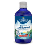 Nordic Naturals Arctic Cod Liver Oil, Strawberry - 8 oz - 1060 mg Total Omega-3s with EPA & DHA - Heart & Brain Health, Healthy