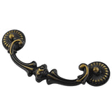 MuDuJia 10-Pack 5 C-C (5 Inch Centers) Bail Drawer Pull Drop Handles Dresser Handle Cabinet Pull Hardware Vintage Style Antique