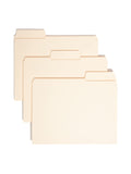 Smead SuperTab File Folder, Oversized Reinforced 1/3Cut Tab, Guide Height, Letter Size, Manila, 100 Per Box (10395)