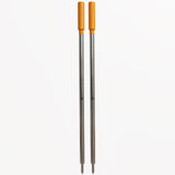 Monteverde Ballpoint Refill to Fit Cross Ballpoint Pens, Medium Point, Soft Roll, Orange, 2 per Pack (C132OR)