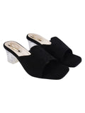 Shoetopia Women And Girls Casual Comfortable Fashion Heeled Sandals/Heel-1100/ Black/ Uk6-Eu39,Black,6,B0BGX69K79