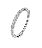 TDEBA CZ Conch Hoop, Nose Cartilage Earring Hoop, Rook Piercing Jewelry