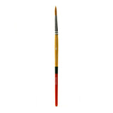 Princeton Snap! 9650R6 Taklon Round 6 Snap Brush, Size 6, Gold