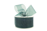 Ribbon Bazaar Plain Sheer Organza 1-1/2 Hunter 25yd Spool 100% Nylon Ribbon