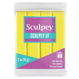 Sculpey III Polymer OvenBake Clay, Lemonade Yellow, Non Toxic, 2 oz. bar, Great for modeling, sculpting, holiday, DIY, mixed me