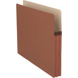 Business Source 65790 File Pocket, 13/4Inch Exp., Letter, 25/BX, Redrope