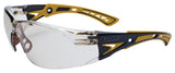 Boll Safety 40245, Rush+ Safety Glasses Platinum, Yellow & Black Frame, CSP Lenses