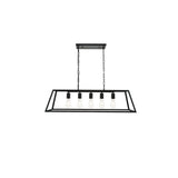Living District Indoor Modern Home Decorative Bright Ceiling Resolute 5 Light Black Pendant