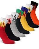 Cotson ;Lasting Wear In Every Pair Fire Flex Crew Socks Premium Cotton Breathable Socks For Street Style Lovers (Pack Of 3)
