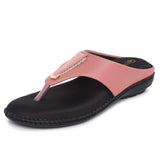 Ortho Joy Fancy Doctor Slippers | Stylish Chappal For Women | Comfortable Flat Sandals For Women Stylish (Light Pink),Light Pink,7,B09VT62TW4