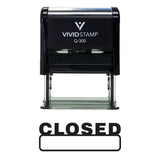 Basic Closed Self Inking Rubber Stamp (Black Ink) Large