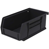 AkroMils 30220 AkroBins Plastic Hanging Stackable Storage Organizer Bin, 7Inch x 4Inch x 3Inch, Black, 24Pack