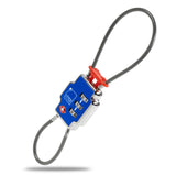 Lewis N Clark 3X Security Lock TSA Luggage Locks for Suitcases, Carry On, Laptop Bag, Set Combo to Create Secure Padlock for Tra