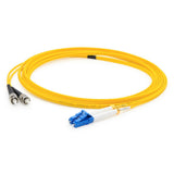 Addon 5M St To Lc Yellow Os2 Simplex Ofnr (RiserRated) Smf Fiber Patch Cable