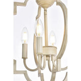 Living District Indoor Modern Home Decorative Bright Ceiling Sandara 4 Lights Pendant In Weathered Dove
