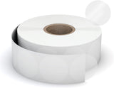 True-Ally 500 Crystal Clear Transparent Round Stickers - 1 Inch / 25Mm Diameter, Envelope Tab Sealer, Package Seal Labels, Self