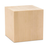 DIY Wood Cubes 5-inch, Pack of 1 Large Blank Wooden Blocks for Crafts, STEM, Building, Monitor Riser, Photo Cube Craft, and Home