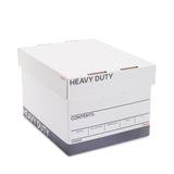 STAPLES Triple Wall Heavy Duty File Box, Lift Off Lid, Letter/Legal, White/Gray, 12/Carton (TR59220)