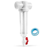 Spin Down Sand Separator, Sediment Water Filter System, 100 Mesh, 1.5-Inch PVC Slip Fit, 50 GPM, Heavy-Duty Pre-Filter for Well,