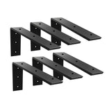 Countertop Support Bracket 6 Pack 14 inch Heavy Duty 3/8 Thick Black Shelf L Bracket 14x6x2.5 Mantel Corbels for Quartz/Granite/