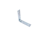 QCAA Heavy Angle Bracket Corner Brace 0.09 Thickness Durable Steel, Zinc Plated, 3x3x3/4x2.3 mm, Made in Taiwan, 30 Pack