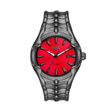 Diesel Stainless Steel Analog Red Dial Men'S Watch-Dz2199, Band Color-Grey