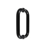 Rackickyer Back to Back Frameless Glass Shower Door Pulls, Fits 6-12mm(1/4-1/2) Thickness Glass Doors, 6 Inch Mounting Hole Dist