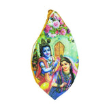 MAYAPURI Beautiful Krishna Printed Cotton Bead Bag/Japa Mala Bag/Jholi/Chanting Bag with Zip Pocket (MultiColor, Pack of 1)