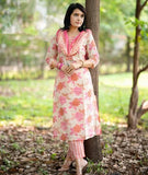 Gosriki Women'S Cotton Blend Straight Printed Kurta With Pant & Dupatta (Daraji Cream-Gs_Xxl_Cream_Xx-Large),Cream,2,B0CQTYRBGP
