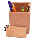 THAR HOME FURNISHING MDF Pen Pencil Stand Plain MDF Multi Purpose Organiser Best for Stationery Holder Desk Organizer