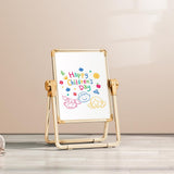Adjustable Kids Drawing Easel with Magnetic Whiteboard&Chalkboard Double Sided Drawing Board Easy to Clean 360 Rotating, Ideal