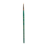 Princeton Artist Brush Co. Lauren Series 4350 - Short Handled Round Size 5/0 - S Single Golden Synthetic Paintbrush for Watercol