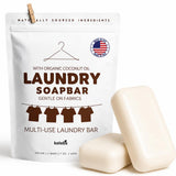Kelebs Natural Laundry Soap Bar & Stain Remover | Organic Coconut | 2 Bars
