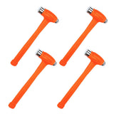 XtremepowerUS 4-Piece Set 2-Pound Dead Blow Hammer Dual Head Ball Peen Blow 32oz Non-Slip Handle, Orange