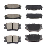 ECCPP D1293-8331 D1212-8332 Front & Rear Ceramic Disc Brake Pad Set Fit For Lexus ES350 2007-2018,For Toyota Avalon 2008-2018,Fo