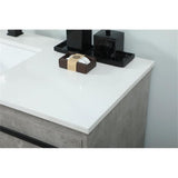 Elegant Decor Sloane 48 Mdf And Steel Single Bathroom Vanity In Concrete Gray